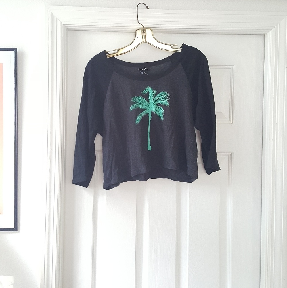 Crop Top Palm Tree